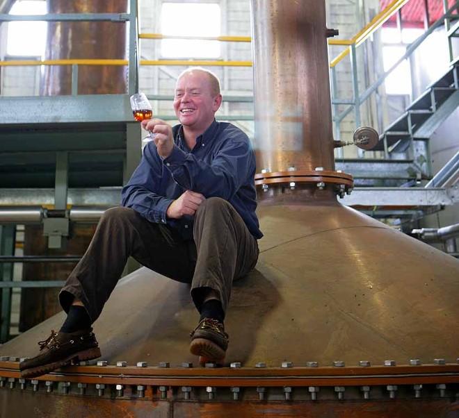 Master Distiller Stuart Gilbert at work - Sail Port Stephens © Holey Dollar
